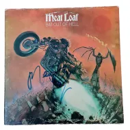 Meat Loaf Autographed 'Bat Out Of Hell' Album Cover