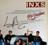 INXS Autographed 'New Sensation' Album Cover