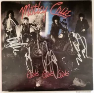 Mötley Crüe Fully Autographed ‘Girls, Girls, Girls’ Album Cover