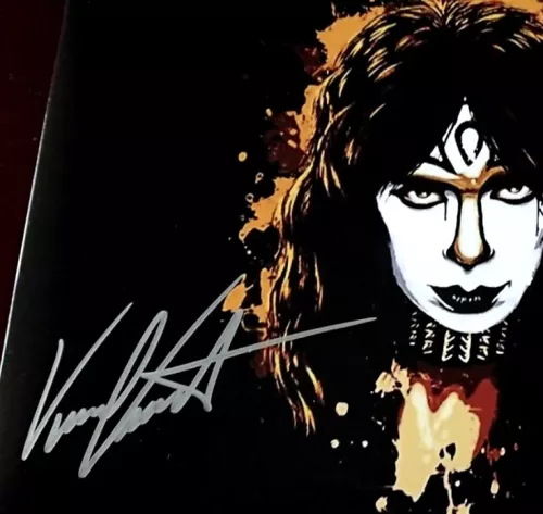 Vinnie Vincent Autographed ‘KISS’ Photograph