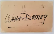 Autographed Walt Disney Vintage Post Card