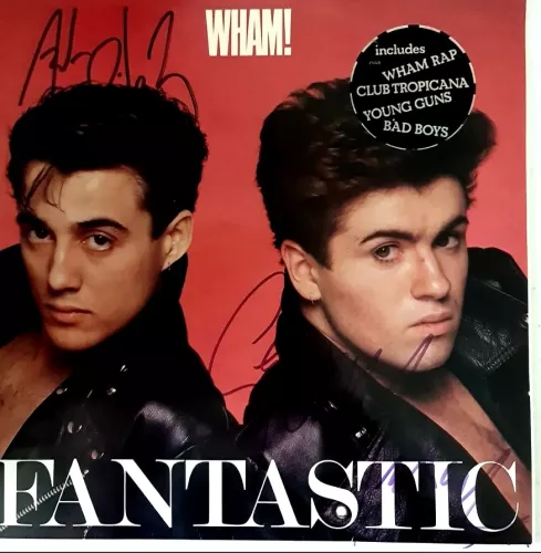 WHAM Autographed 'Fantastic' Record Album