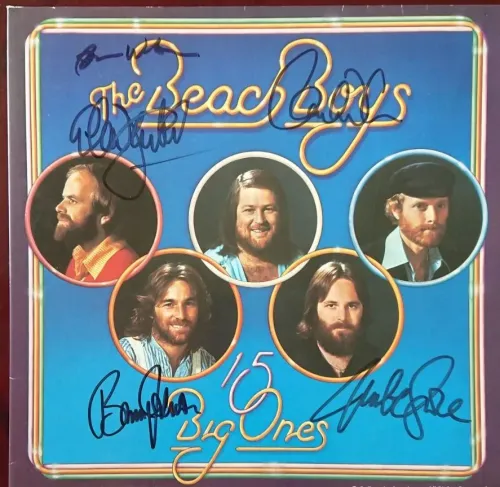 The Beach Boys - Autographed '15 Big Ones' Album Cover